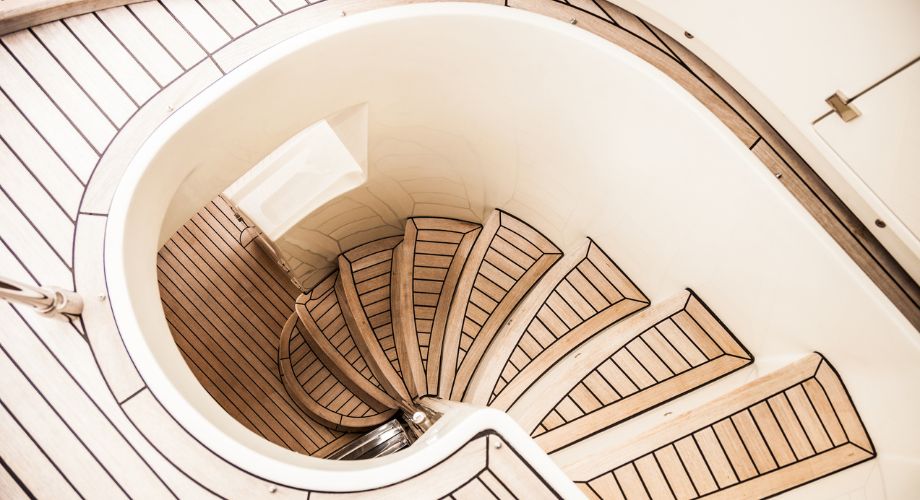 Introduction to Yacht Design | YATCO Spiral Luxury Yacht Stairs.